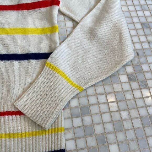 Vintage 50s 60s White Wool Button-down - Picture 5 of 13